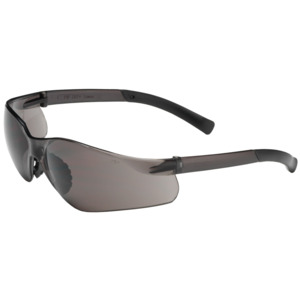 Bouton Optical 250-08-0021 Zenon Z14SN Rimless Safety Glasses, BK/GY Lens, Anti-Scratch/Fog