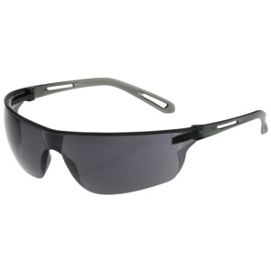 Bouton Optical 250-09-0001 Zenon Z-Lyte Safety Glasses, Rimless, GY/GY Lens, Anti-Scratch