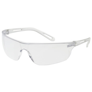 Bouton Optical 250-09-0020 Zenon Z-Lyte Safety Glasses, Rimless, CL/CL Lens, Anti-Scratch/Fog