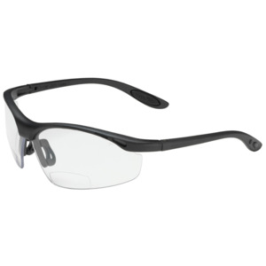 Bouton Optical 250-25-0030 Mag Readers Safety Readers, Semi-Rimless, BK/CL Lens, Anti-Scratch, +3.00 Diopter