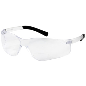 Bouton Optical 250-26-0015 Zenon Z13R Safety Readers, Rimless, CL/CL Lens, Anti-Scratch, +1.50 Diopter