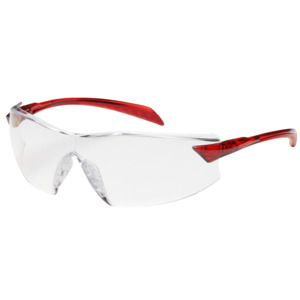 Bouton Optical 250-45-1010 Radar Safety Glasses, Rimless, RD/CL Lens, Anti-Scratch/Reflective