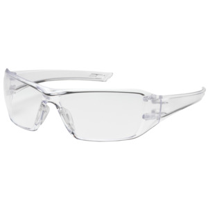 Bouton Optical 250-46-0520 Captain Safety Glasses, Rimless, CL/CL Lens, Anti-Scratch, FogLess 3Sixty