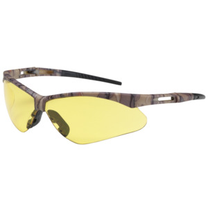 Bouton Optical 250-AN-10122 Anser Safety Glasses, Semi-Rimless, Camouflage/AM Lens, Anti-Scratch