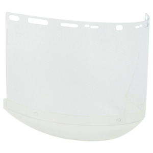 Bouton Optical 251-01-5210 Universal Fit Polycarbonate Safety Visor, Chin Cup - .040" Thickness