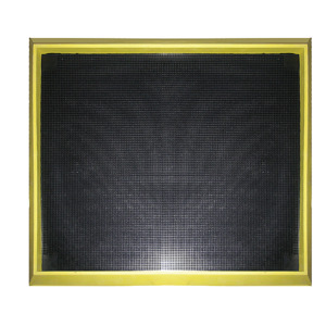 Crown Matting BD 3239YB Disinfectant Boot Bath, Black/Yellow, 32" x 39"