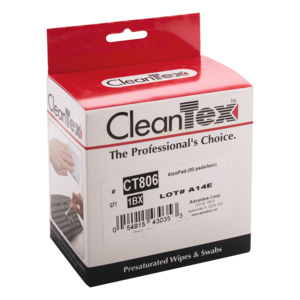 Advantus CT806 CleanTex™ AlcoPad® Pre-Moistened 91% Isopropyl Alcohol Pad, 80/Box