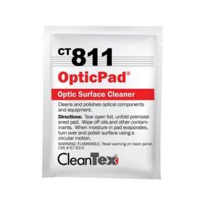 Advantus CT811 CleanTex™ Optic Pad® Presaturated Wipes, 100/Pkg