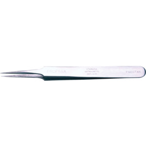 Weller-Erem EROP5SA Tweezers, Anti-Acid Super Fine, Straight, Stainless Steel, 4.5"