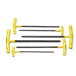 Bondhus 13146 6-Piece T-Handle Balldriver Set, 5/32-3/8"