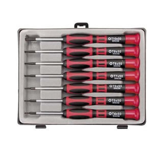 VIM Tools MTX900-7 Screwdriver Set, Mini, Torx, ESD T4-T10, Ergo, 7 Pcs.