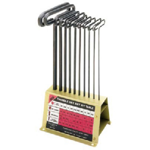 Eklind 30190 Hex Key Set T-Handle 3/32"-3/8" w/Stand 9" OAL