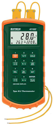 Extech 421502 Dual Input Thermometer