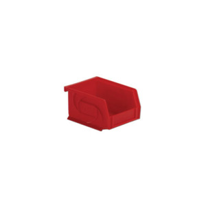 Lewis Bins PB54-3 Hanging and Stacking Part Bin, Red, OD 5.375" x 4.125" x 3"