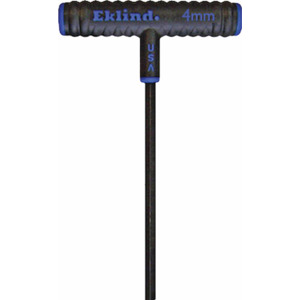Eklind 64640 4MM Power Tip T-handle Hex Key, Standard Hex