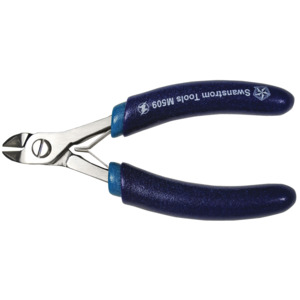 Swanstrom M509 Medical Device ESD-Safe Medium Short Nose Diagonal Cutter, Semi-Flush, 4.75" Long