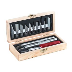 Excel Blades 44282 Knife Chest Set #1/#2/ & #5 Knives W/10 Blades