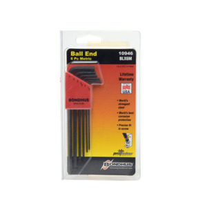 Bondhus 10946 Balldriver Wrenches, Set 6, 1.5-5mm