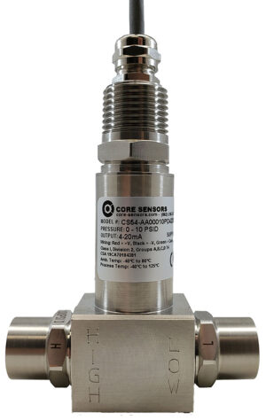 Core Sensors CS54 Non-Incendive Differential Pressure Transducer