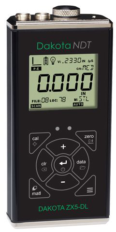 Dakota NDT ZX5-DL Thickness Gauge and Data Logger