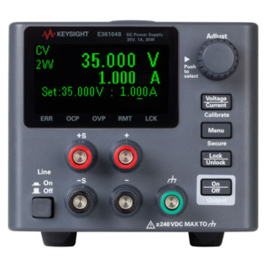 Keysight E36104B/0EM/903 DC Power Supply, Single Output, 35V, 1A, 35W, E36100B Series