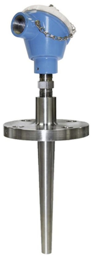 E+H Modular TH14 RTD Thermometer in Flanged Thermowell