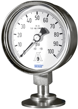 WIKA M93X.3A Sanitary Pressure Gauge
