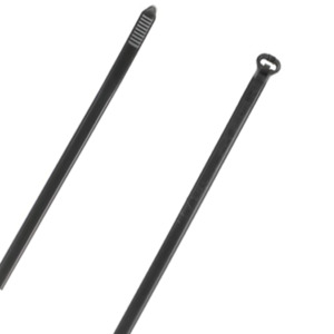 Thomas & Betts TY27MX Cable Ties, High Performance, 120lb, Nylon 6.6, Black, 13.4in, 2 Bags of 500 Pc