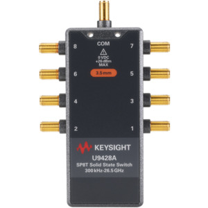Keysight U9428A/001/101 Solid State FET Switch, 300 kHz-26.5 GHz, SP8T, Solder Wire, U942xA/B/C Series