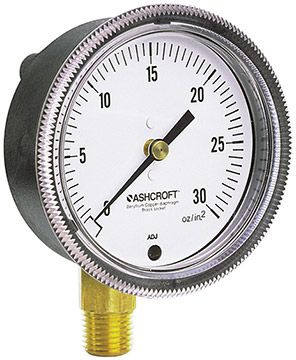 Ashcroft 1490 Analog Low Pressure Gauge